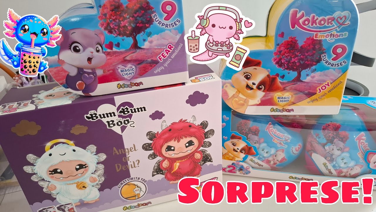 PACCO GIGANTE A SORPRESA DA SBABAM!!! BLIND BOX BUM BUM BOO E KOKORO EMOTIONS!!! 