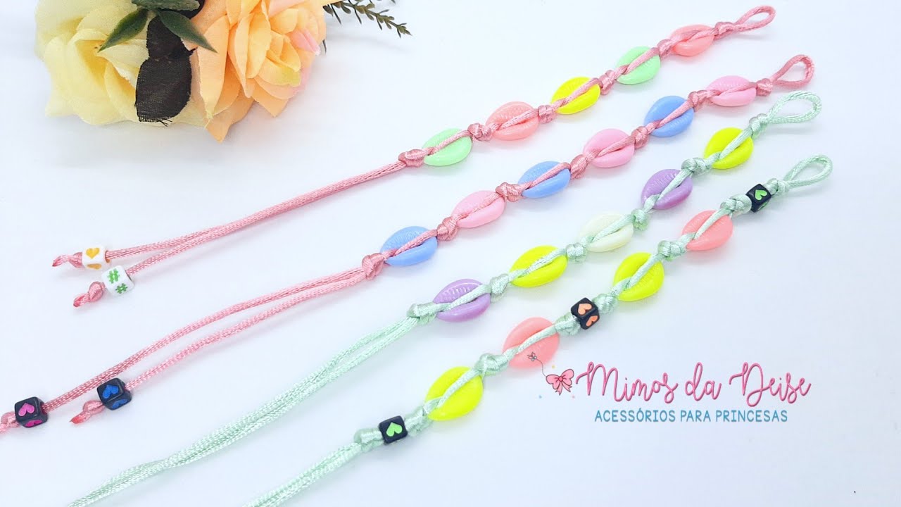 DIY PULSEIRA DE BÚZIOS 🎀By Deise Souza