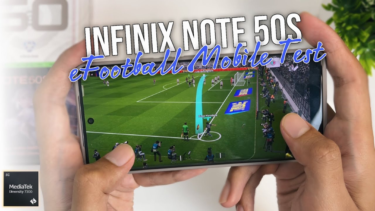 Infinix Note 50s Mediatek Dimensity 7300 Ultimate eFootball Mobile 2025 Gaming Test