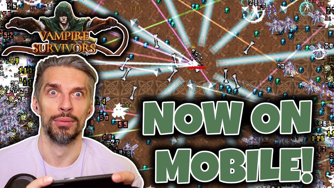 MASSIVE ENEMY WAVES - VAMPIRE SURVIVORS// Mobile Games Review