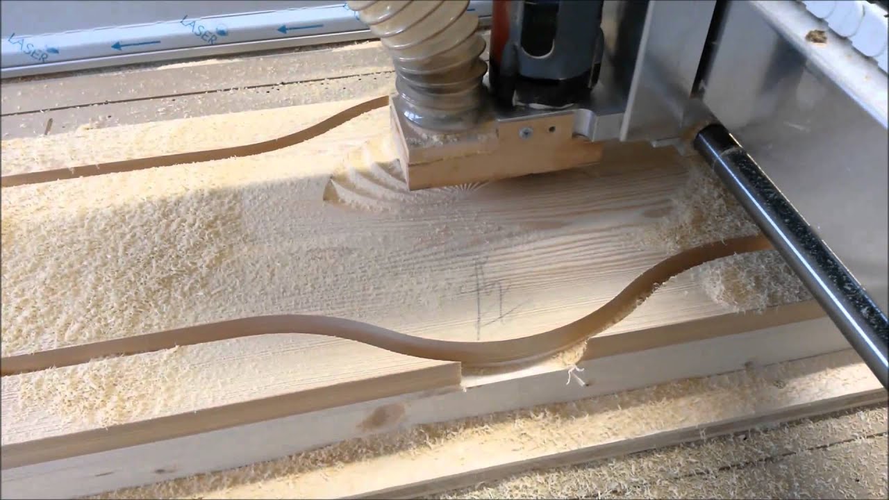 CNC High-Z S  1000/T, Türfries Kontur und ausspitz  Fräsen (v-carving)
