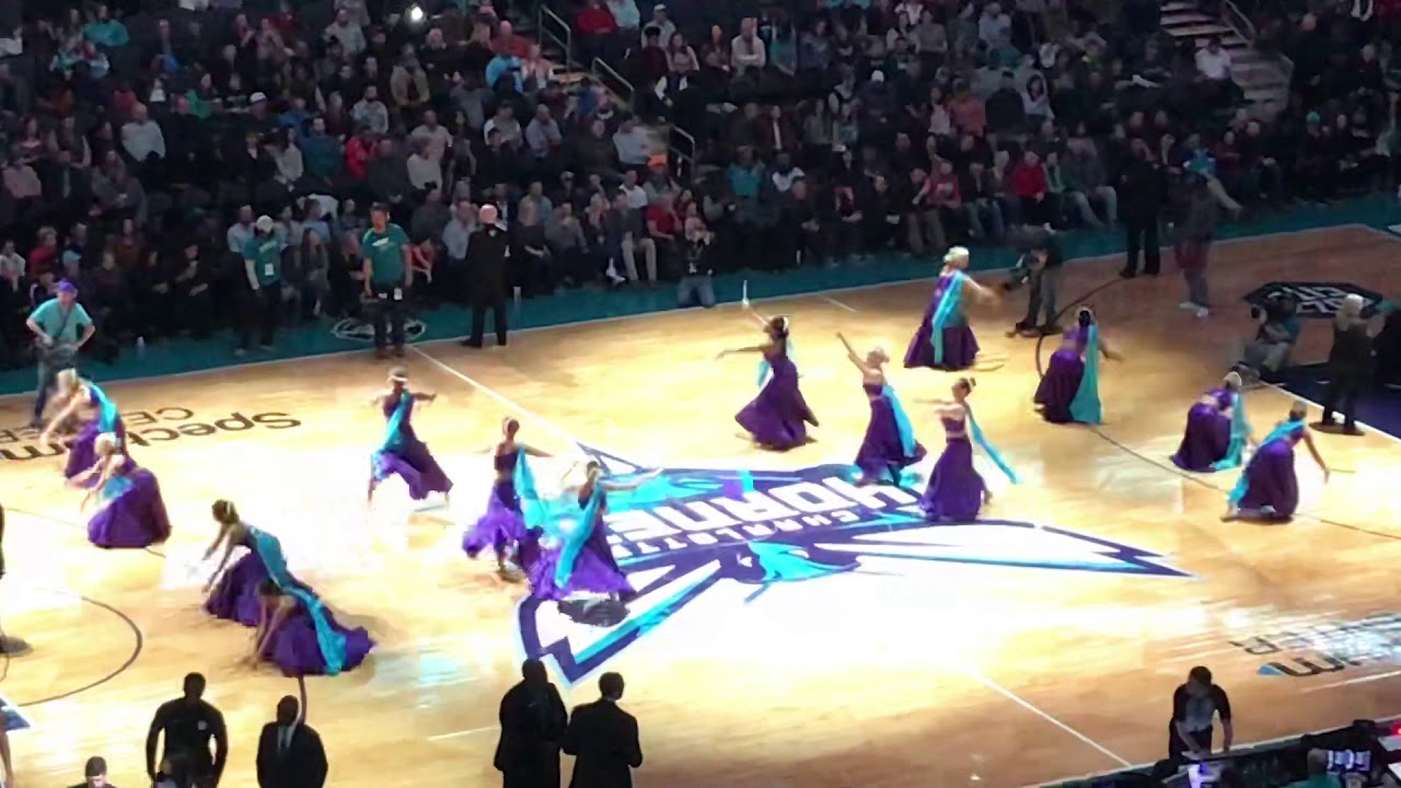 NBA Charlotte Hornets / Broklyn Nets Bollywood Magic Cheerleaders Honeybees Dance Feb 23 2019