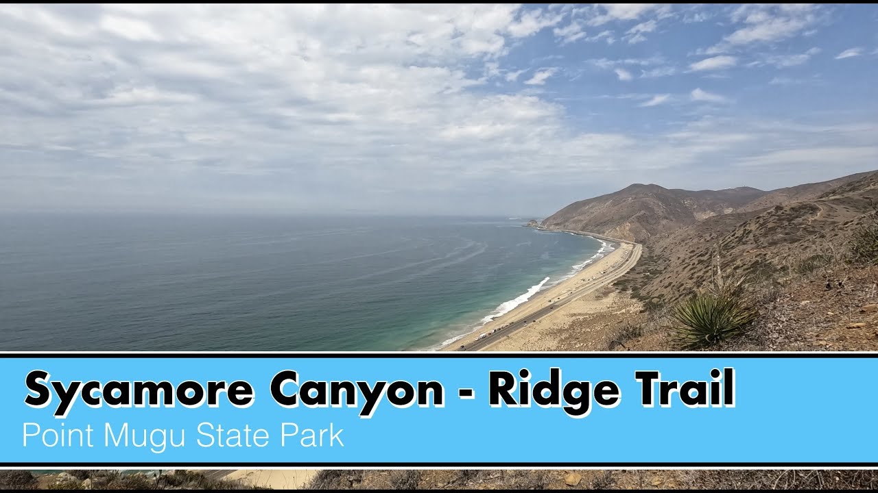 Hiking the Ridge Trail from the Scenic Trail - Sycamore Canyon in Point Mugu State Park, CA