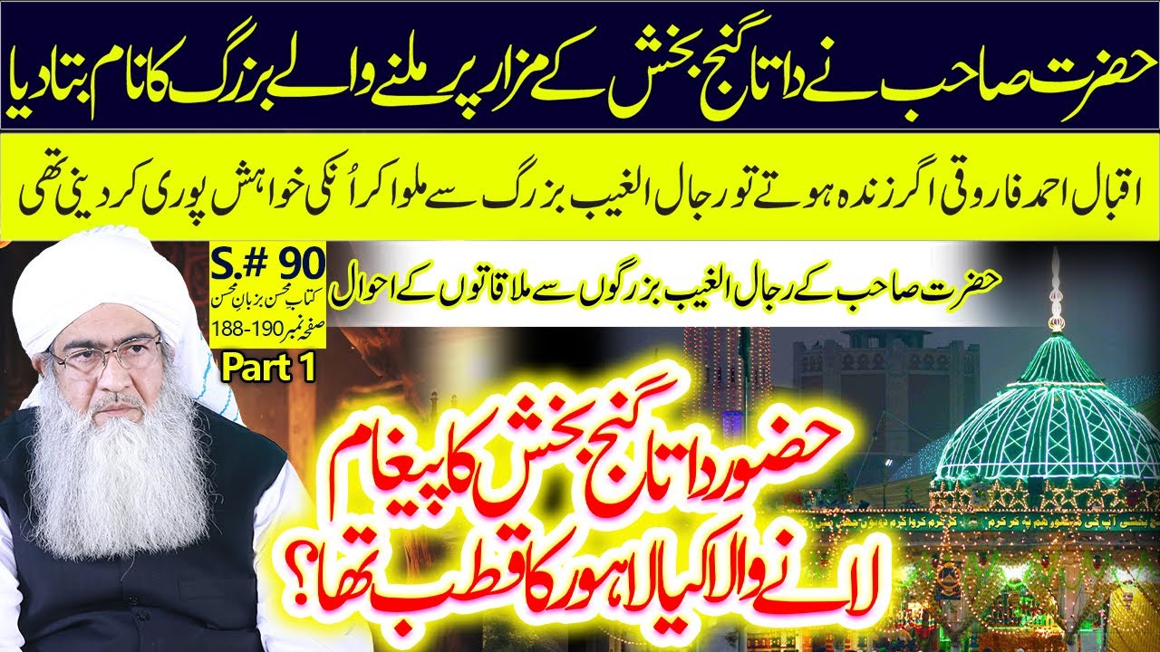 Data Ganj Bakhsh Ka Paighaam Laanay Wala Lahore Ka Qutub Tha? | Mulaqat Rijal ul Ghaib Se