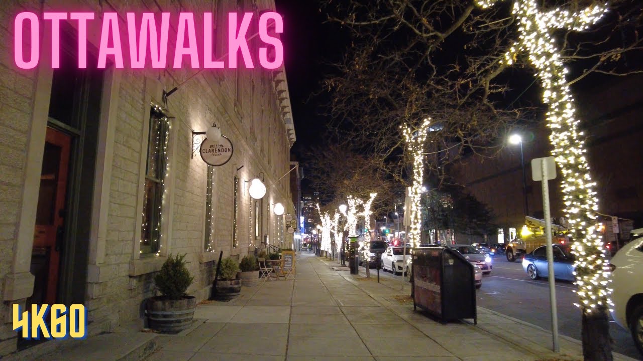 Friday the 13th Downtown Ottawa night walk - Virtual Walking Tour - DJI Pocket 2 4K60