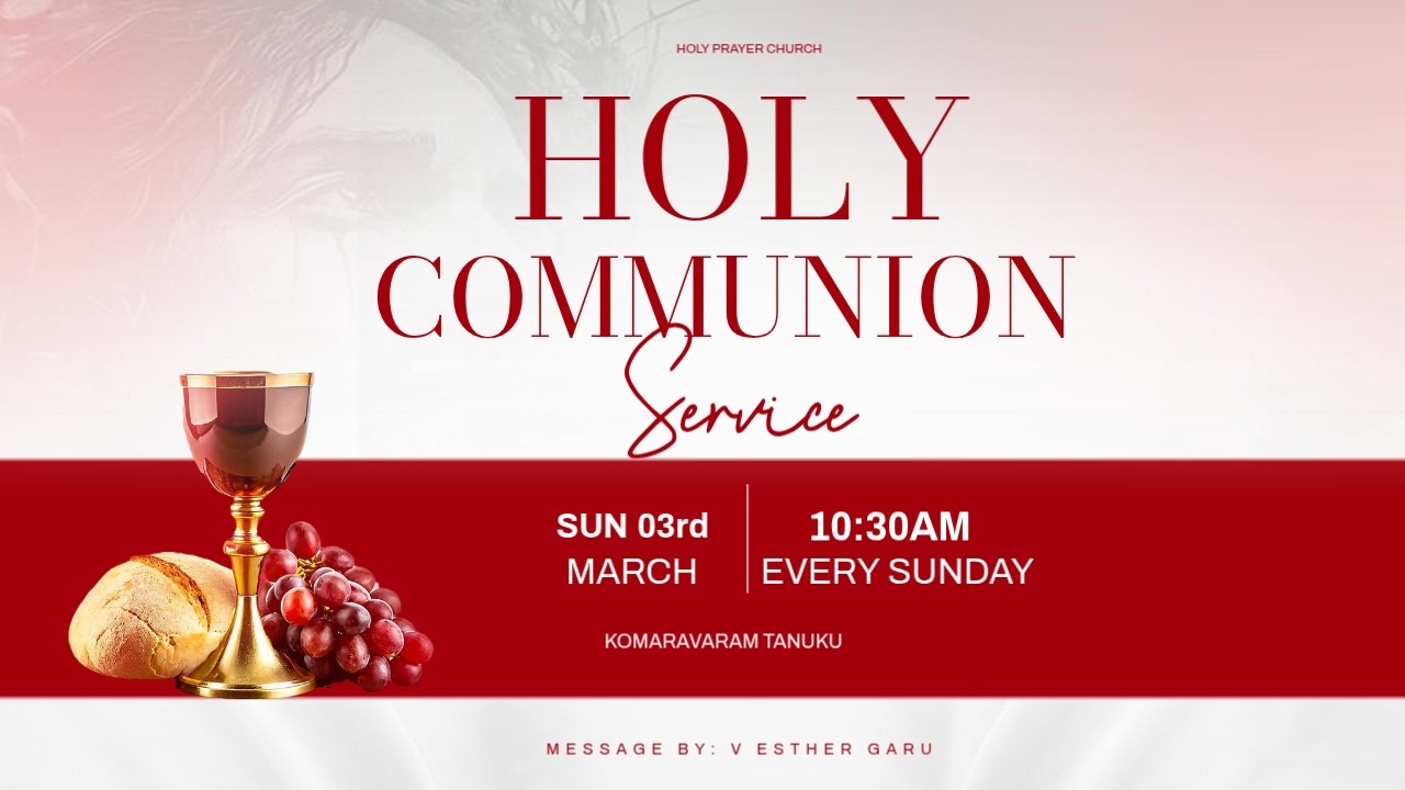 Sunday Service Live | 2026 | Holy Prayer Church | Komaravaram | V. Issac Garu & Esther Garu