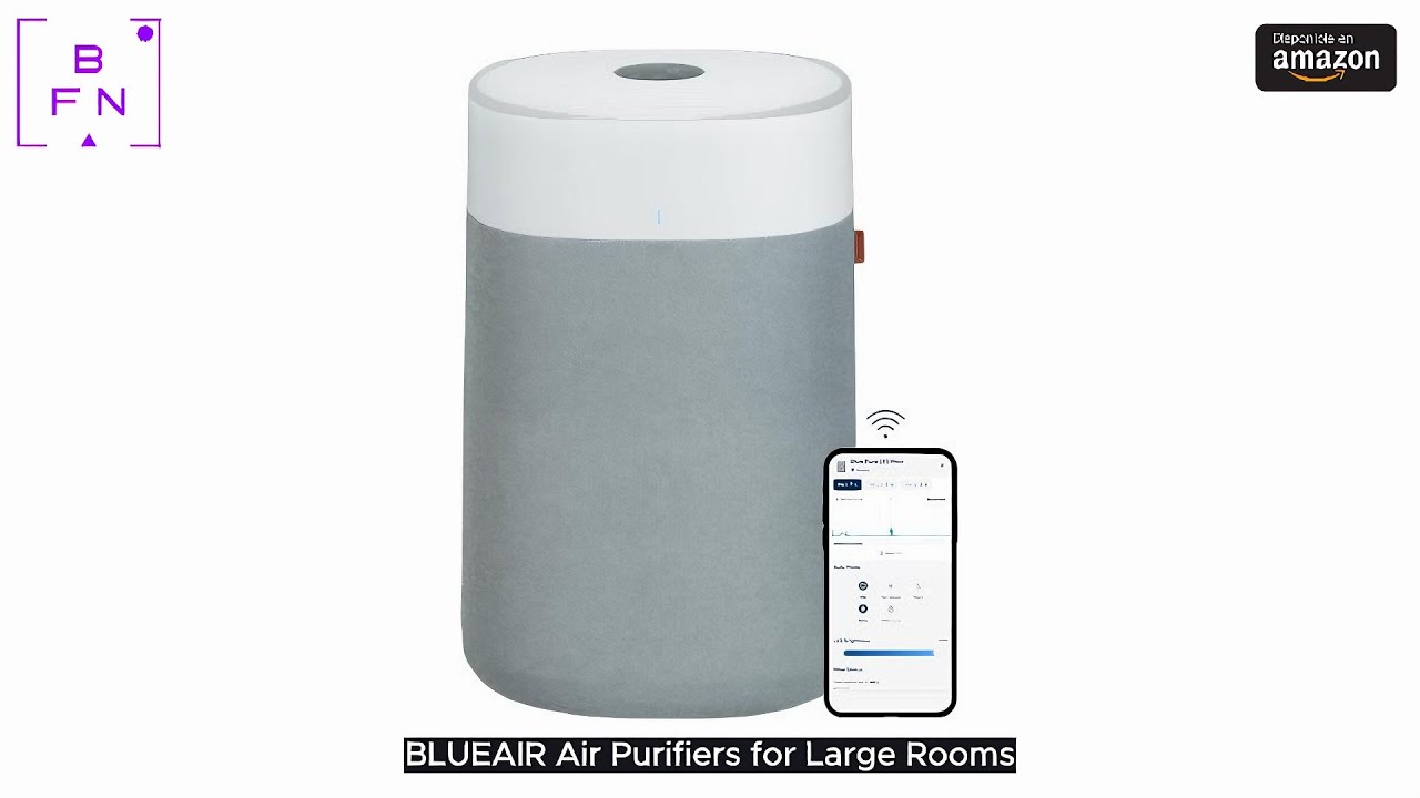 BLUEAIR Air Purifiers for Large Rooms, Cleans 3,048 Sqft In One Hour, HEPASilent Smart Air Cleaner