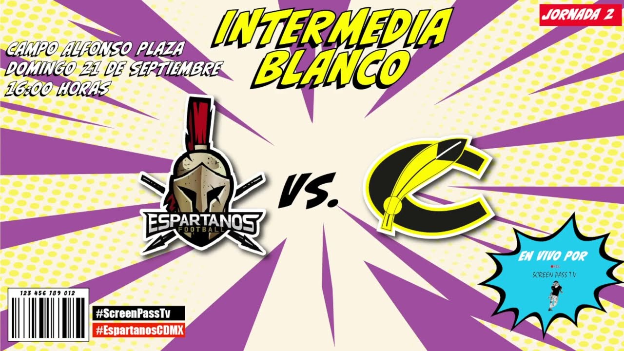 Espartanos CDMX vs Comanches Intermedia Blanco Jornada 2