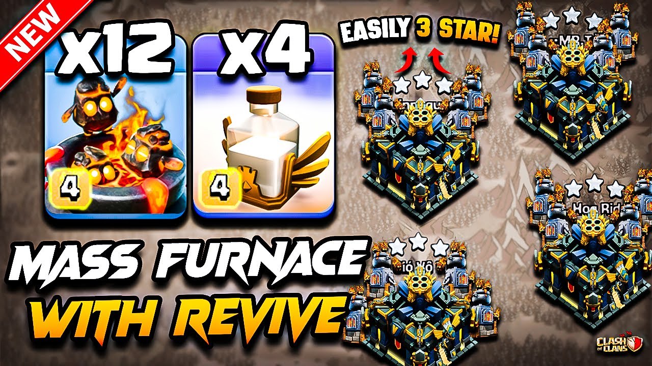TH17 FURNACE Attack Clash of Clans | TH17 Attack Strategy With FURNACE | Town Hall 17 Furnace Attack
