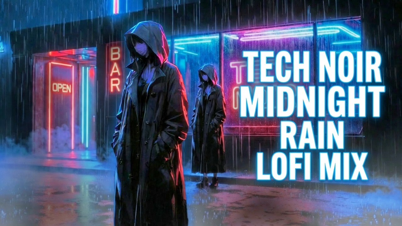 Rain-Soaked Saxophone Nights Vol 1 – Tech Noir Deep Lofi Mix