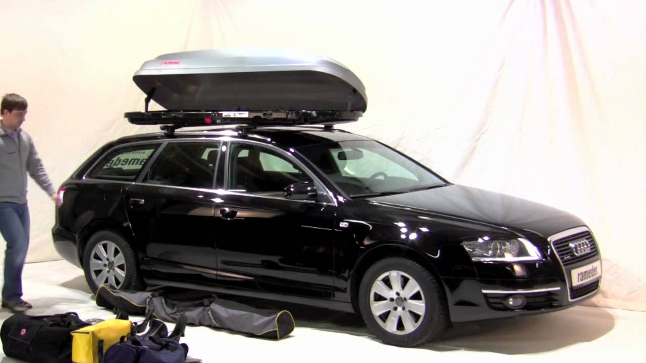 Kamei Dachbox sicher auf dem Dachtr&auml;ger befestigen | Rameder Anh&auml;ngerkupplung