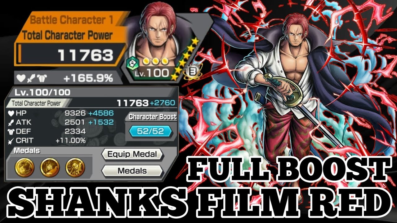 SHANKS FILM RED GAMEPLAY | ONE PIECE BOUNTY RUSH | OPBR