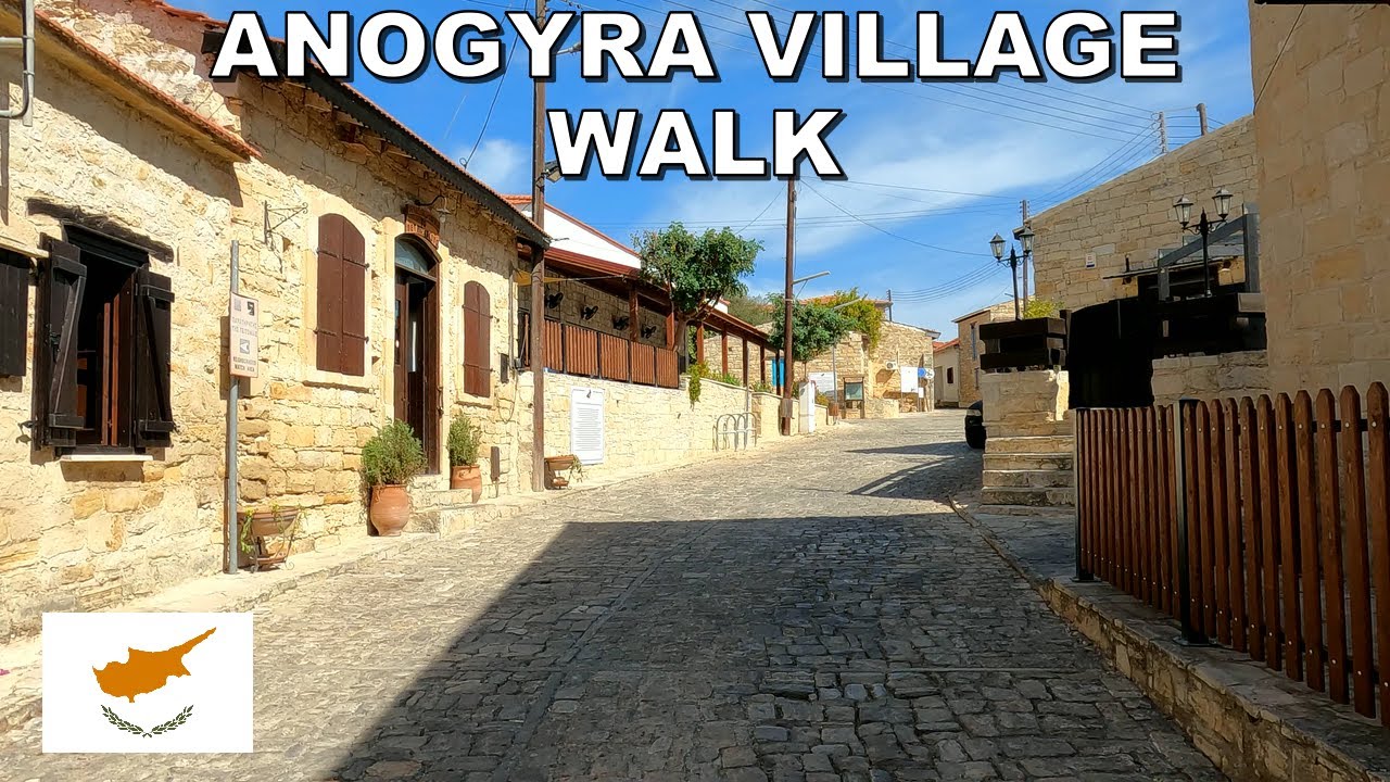 ANOGYRA VILLAGE WALK in CYPRUS * 4K (60fps)