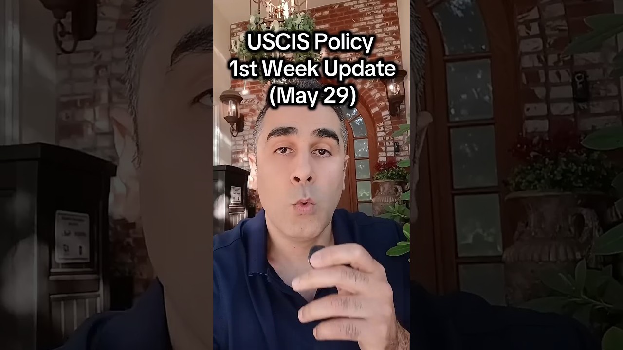 Обновление информации о политике USCIS в отношении корректировки статуса за первую неделю, 29 мая...