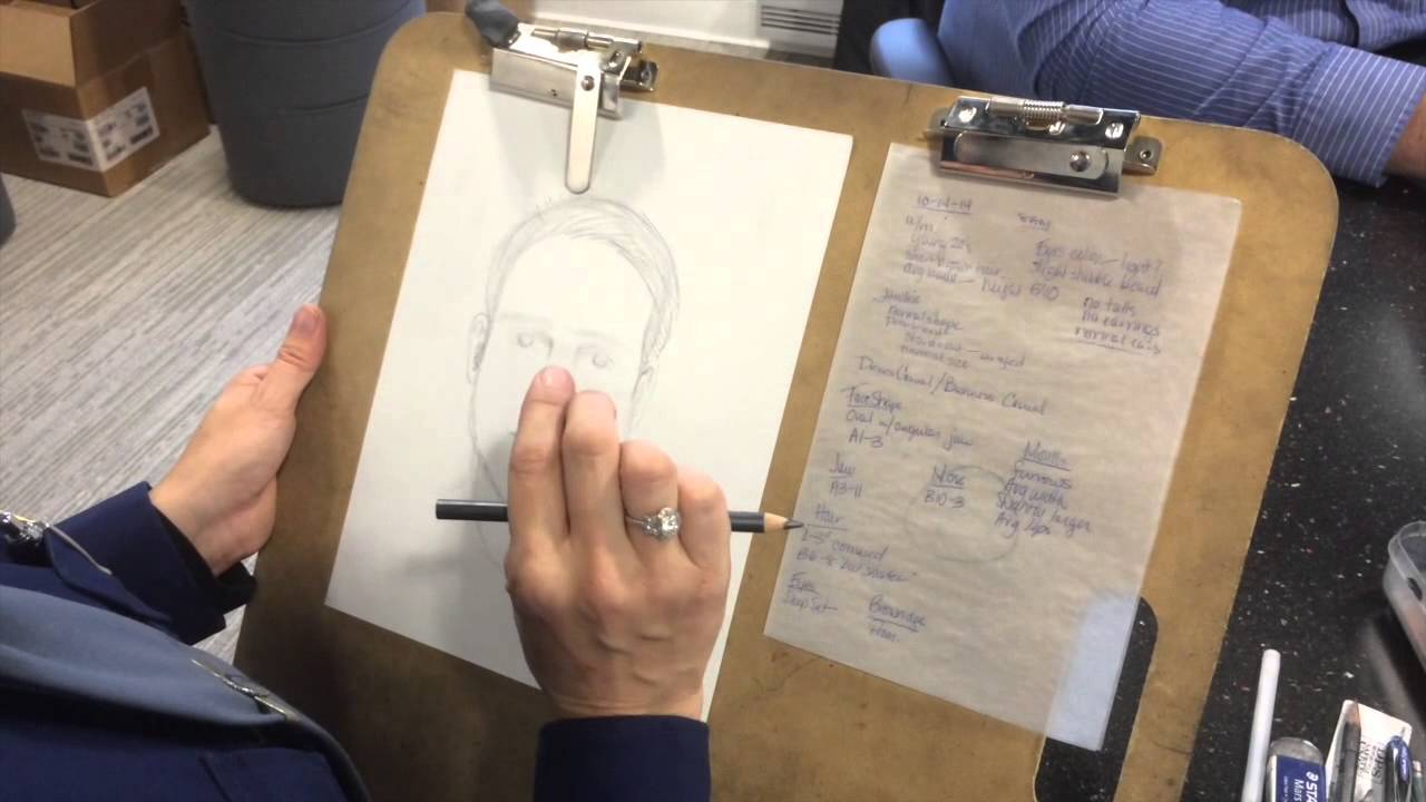 Michigan State Police sketch artist Detective Trooper Sarah Krebs