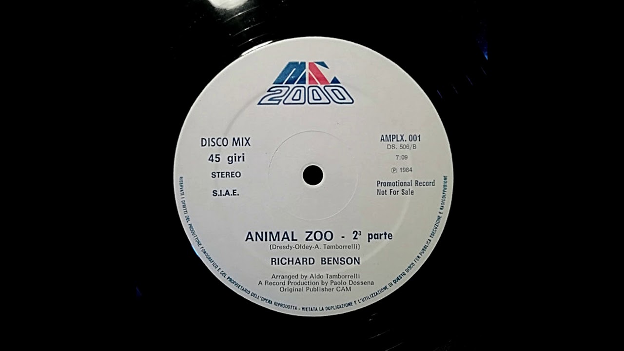 Richard Benson - Animal Zoo (LATO B - Seconda Parte) [Remastered 2020]