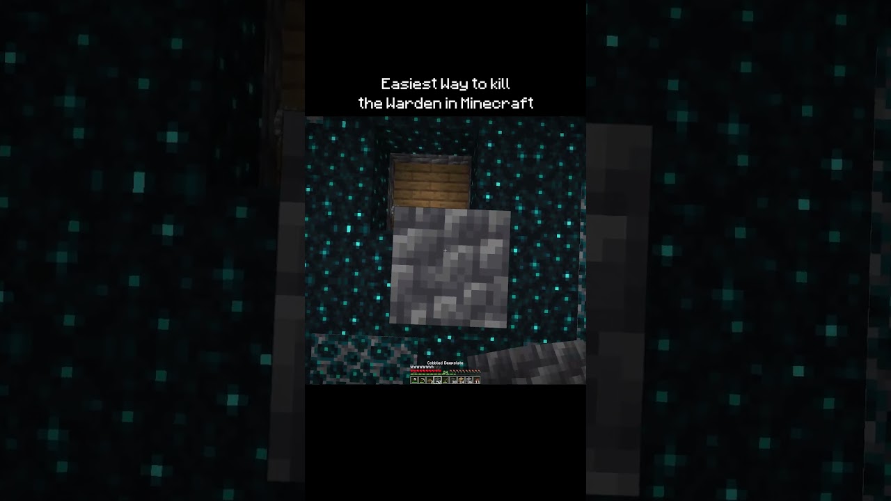 Easiest Way to kill the warden in minecraft #minecraft