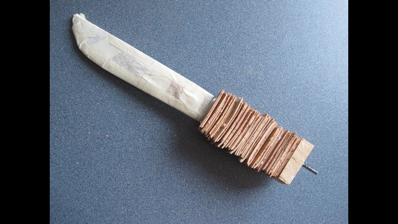 How to make birch bark handle for a Laplander blade
