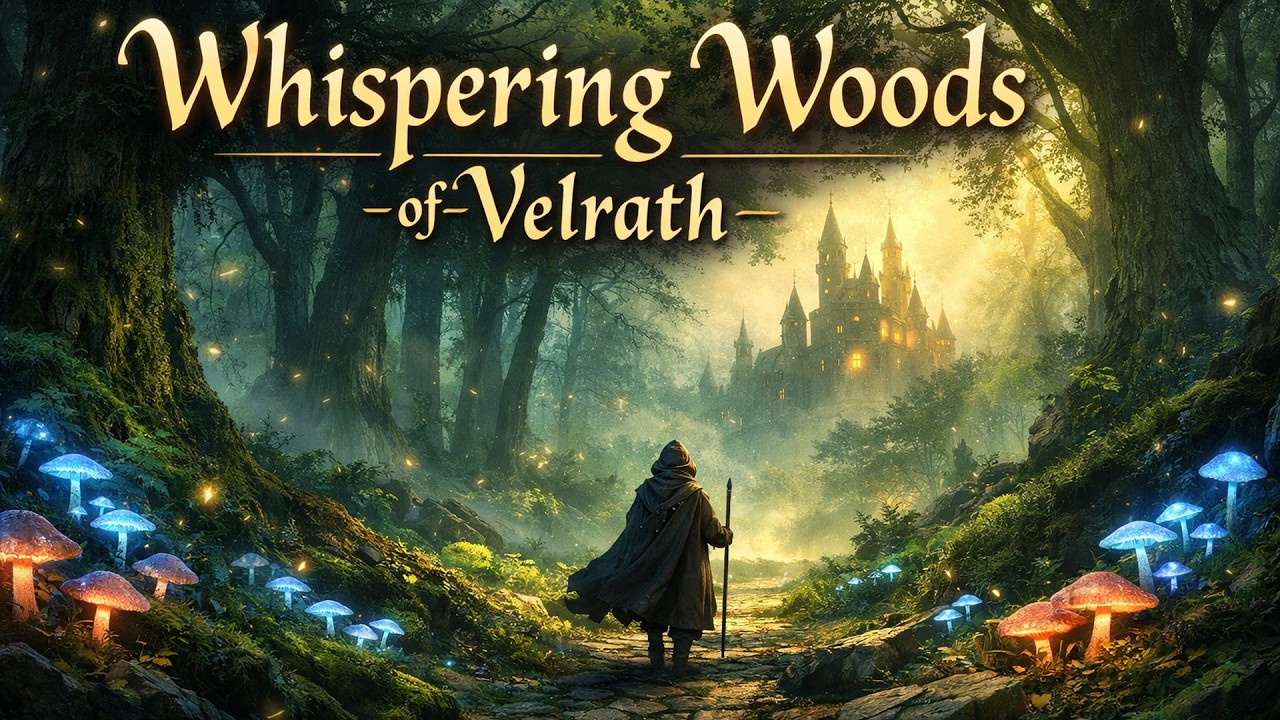Whispering Woods of Velrath 🌲 Peaceful Fantasy Forest Ambience for Study, Relaxation & Sleep
