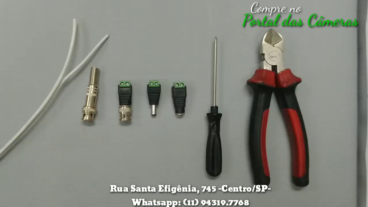 Como montar conector facil para câmera de segurança CFTV -Portal das Câmeras- intelbras e hikvision