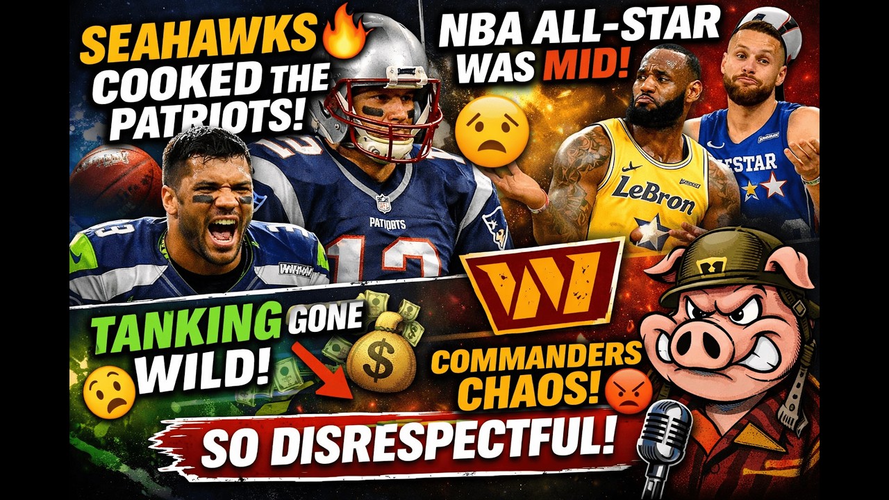 “Super Bowl Was A VIOLATION 😭🔥 | Seahawks Win, NBA Tanking Shenanigans & Commanders Tea ☕”