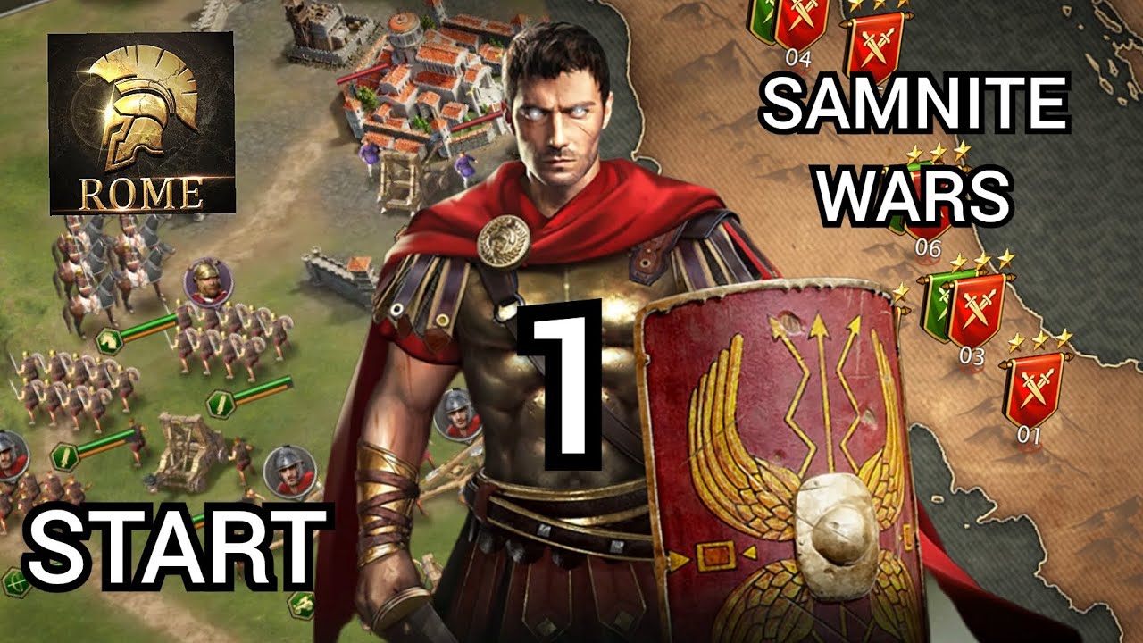 1.Grand War: Rome Strategy Game - Mobile Gameplay Walkthrough (Modded)