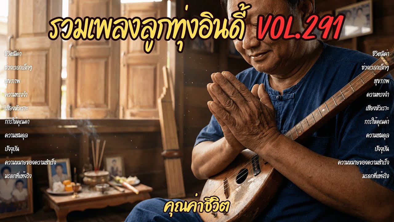รวมเพลงลูกทุ่งอินดี้ Vol.291 💎 คุณค่าชีวิต | 10 เพลงปรัชญา เห็นคุณค่าของทุกสิ่ง (2026)