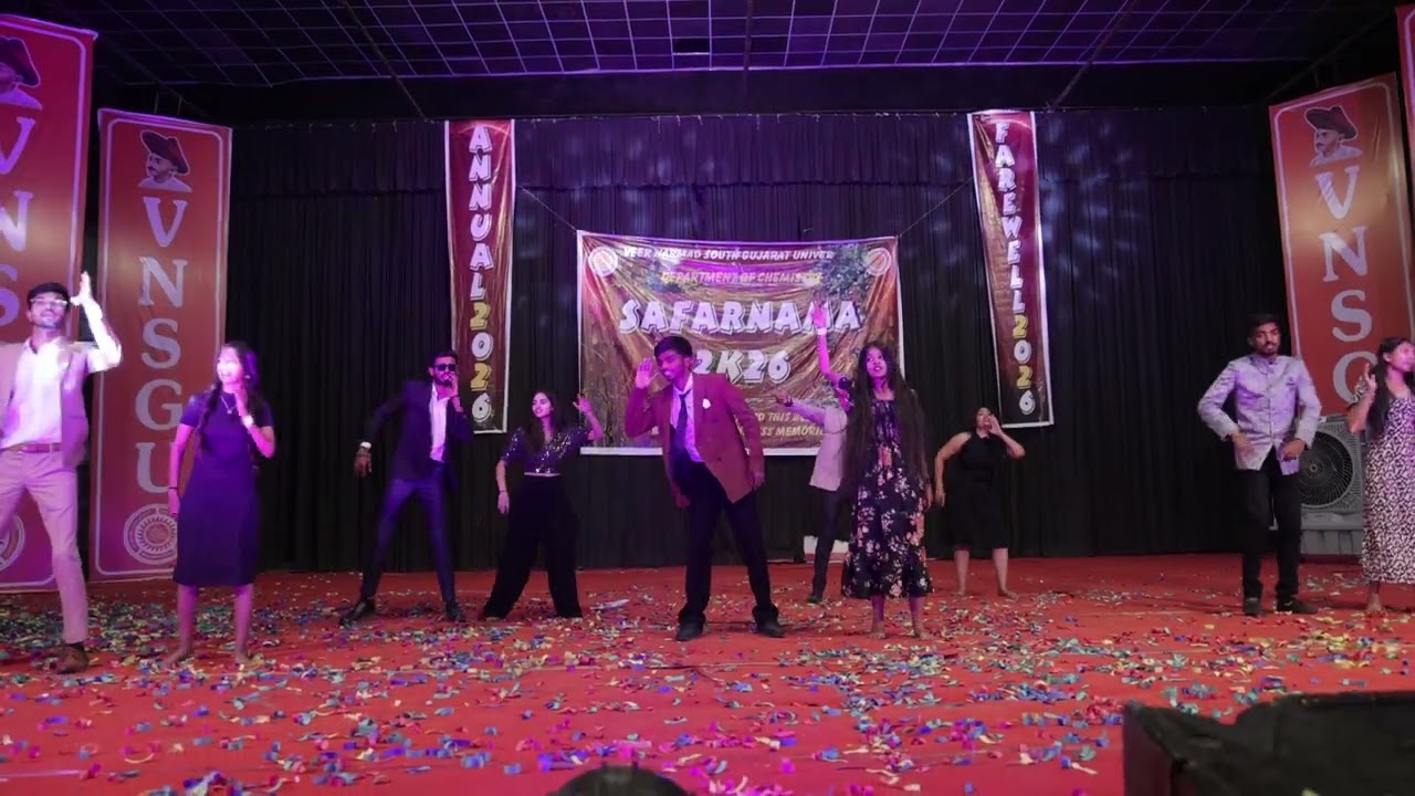 Dance performance at safarnama 2026 | department of chemistry #VNSGU. 