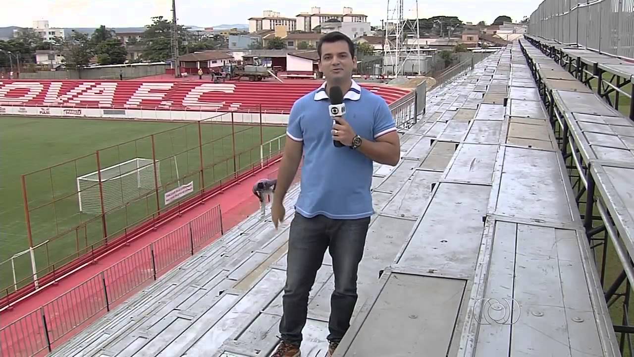Arquibancadas móveis no reformado OBA - Imagens: GLOBO