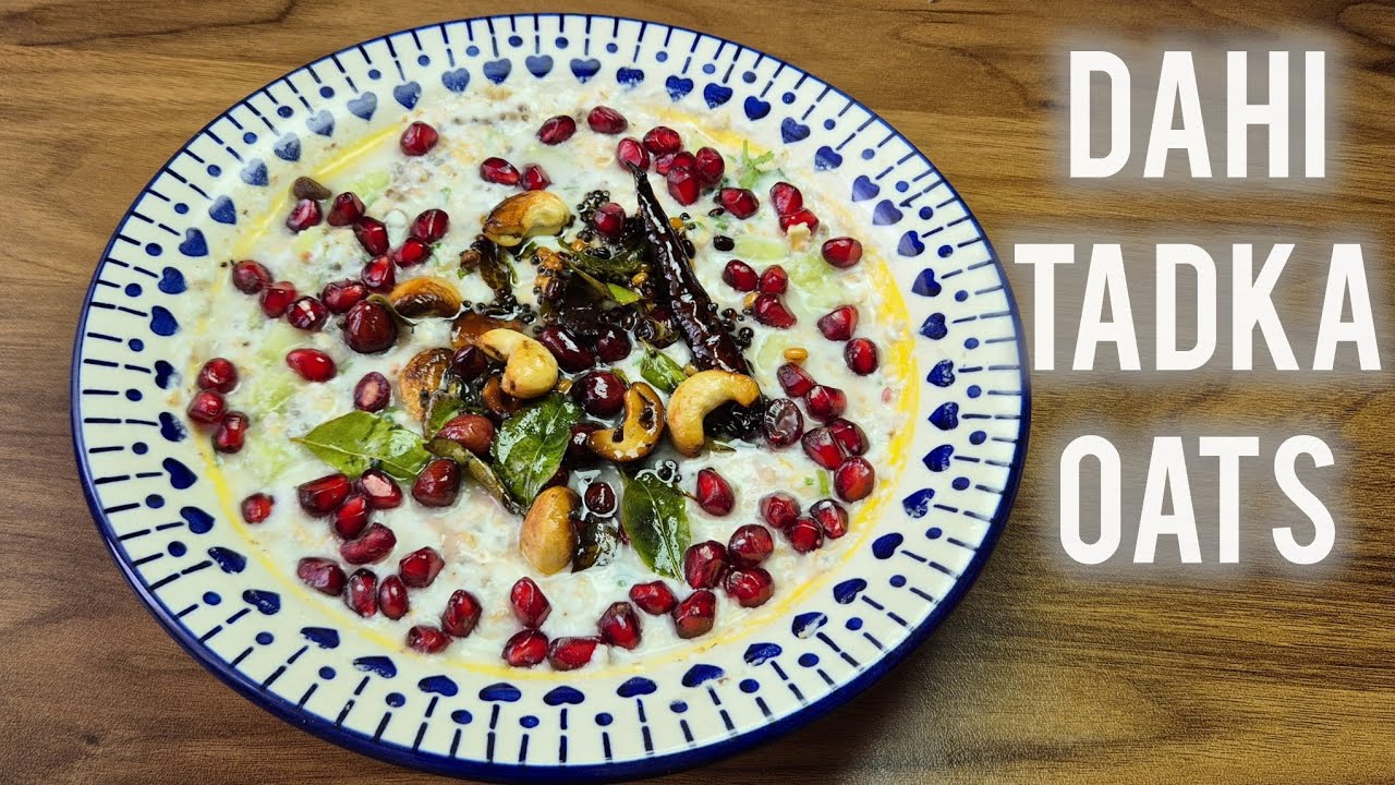 Tadka Oats with Chia Seeds | Summer Healthy Breakfast Recipe