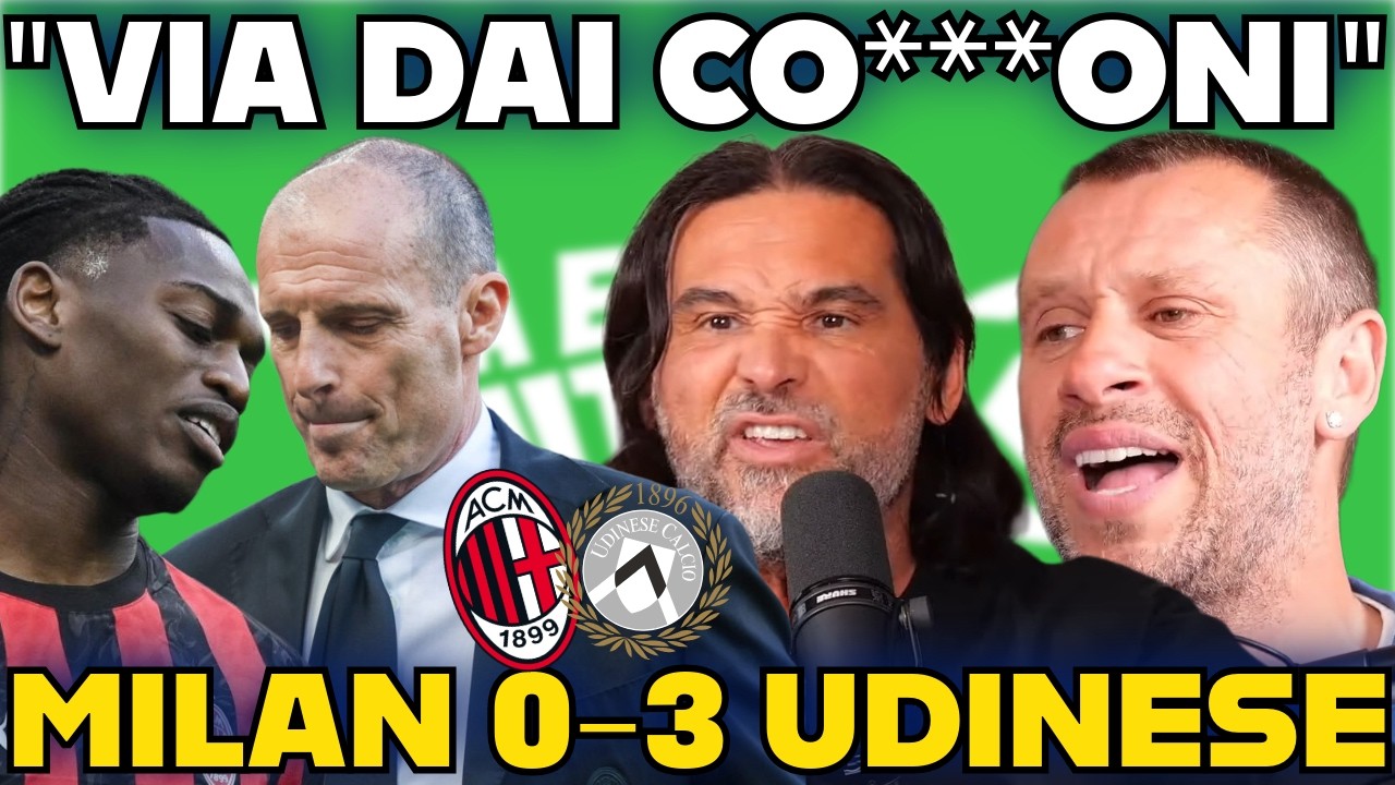 Milan-Udinese 0 3 ADANI e CASSANO insultano ALLEGRI e LEAO: