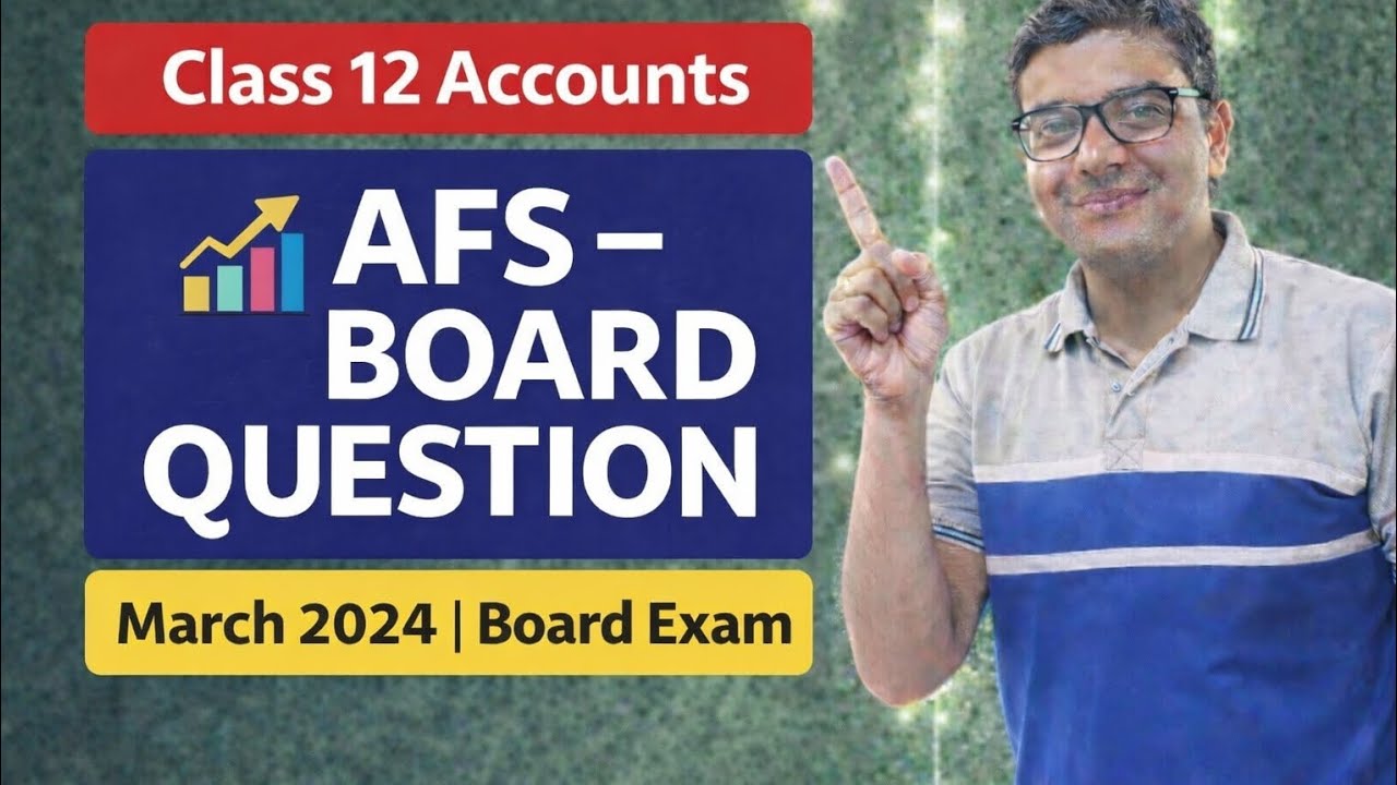 Analysis of Financial Statements | Board Question | Class 12 | March 2024