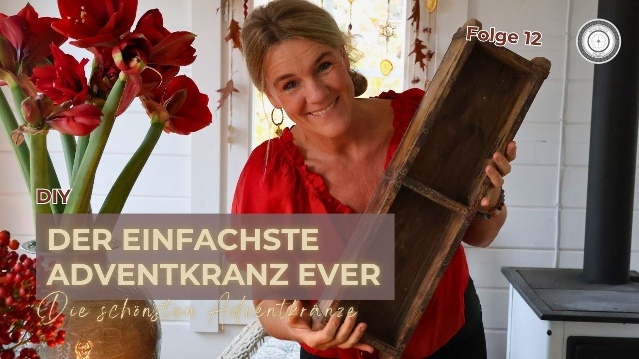 DIY - EASY ADVENTKRANZ aus Ziegelformen - EINFACHER GEHT'S NICHT