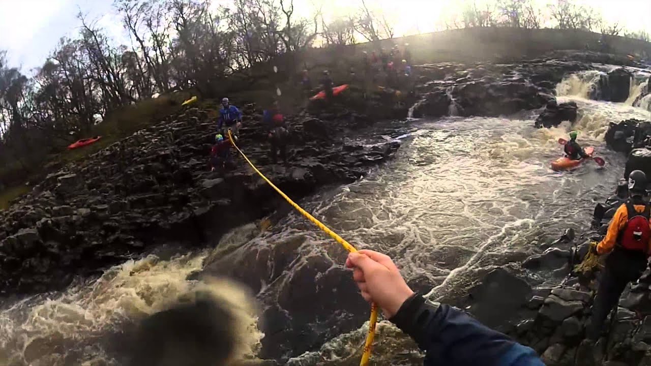 River Tees - Trapped/Pinned Kayak - Rope Rescues