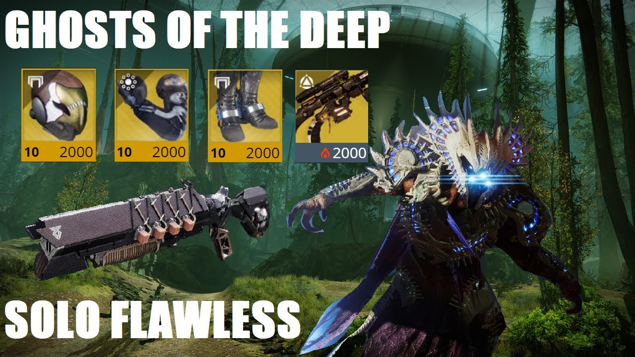 Solo Flawless Ghosts of The Deep Dungeon - Hunter - Destiny 2 Echoes
