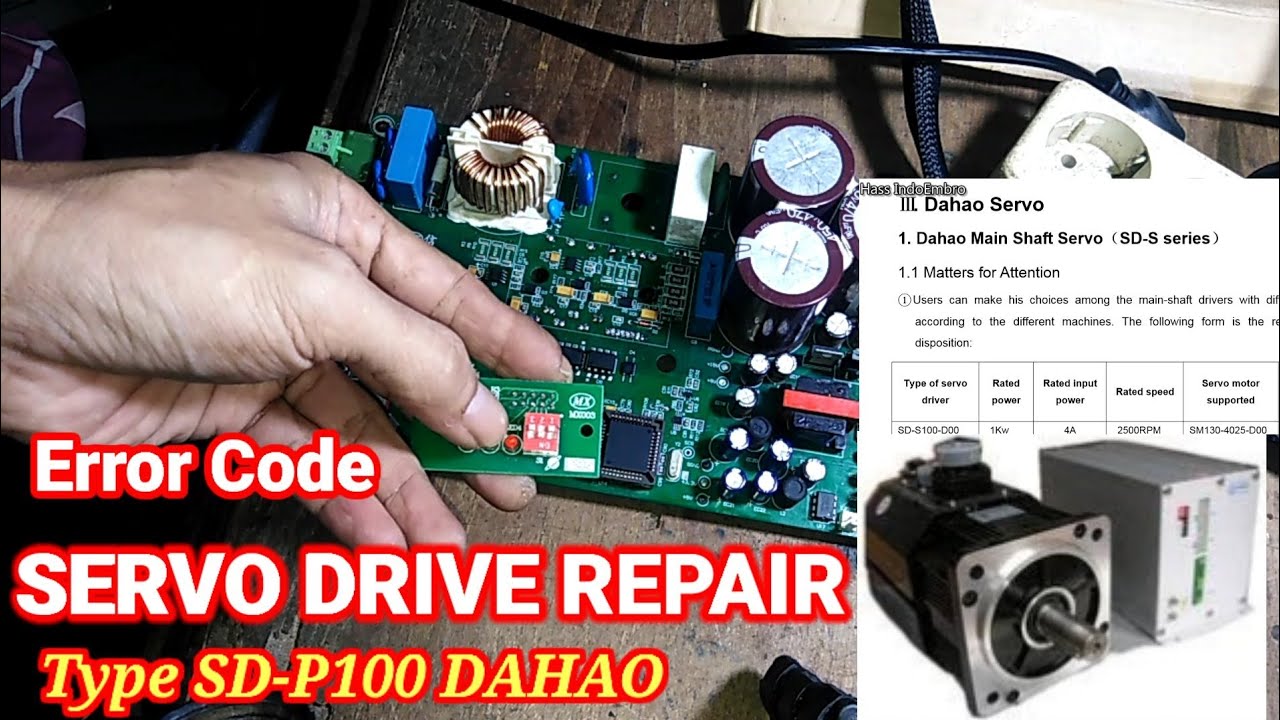 как отремонтировать сервопривод Dahao || SD-P100
