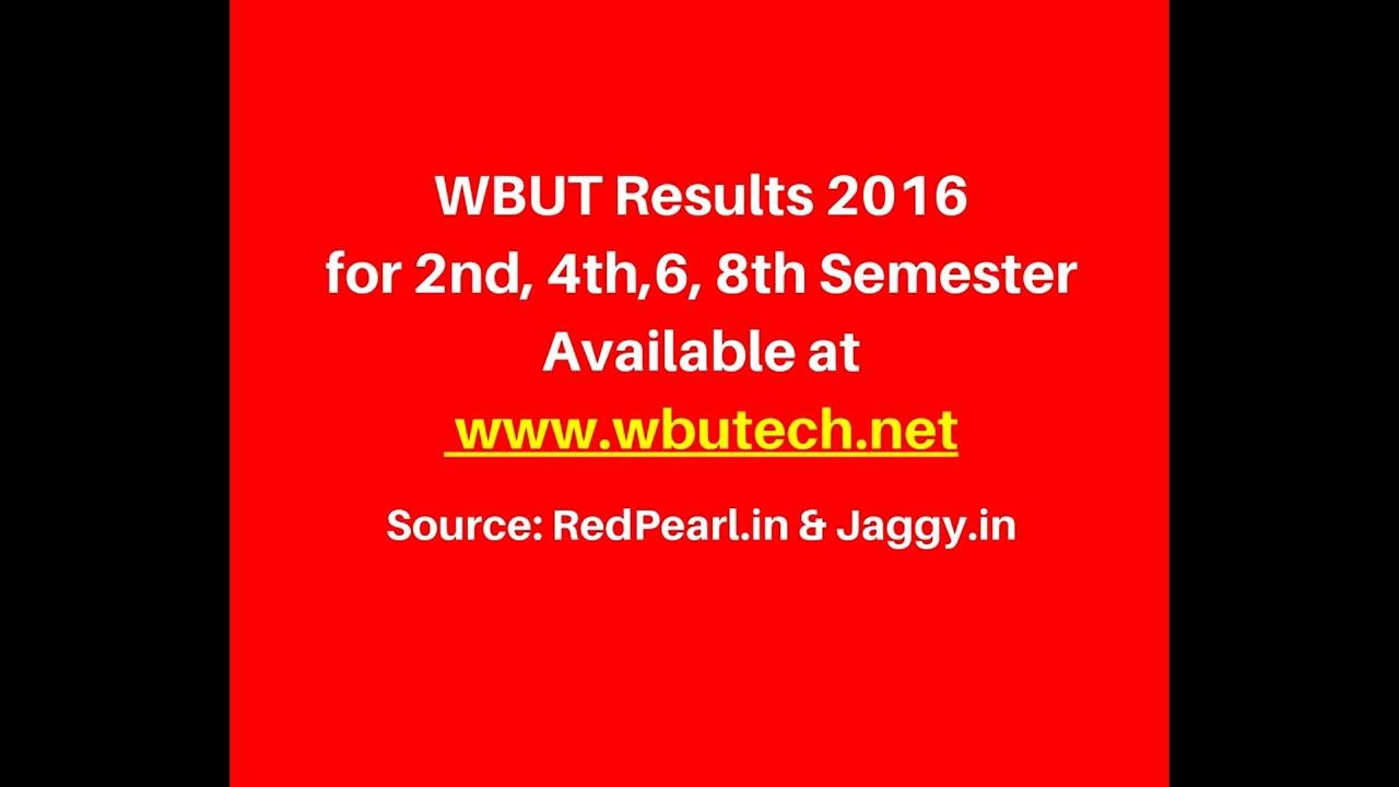 WBUT Even Semester Exam Results | WBUT Even Semester Result | RedPearl