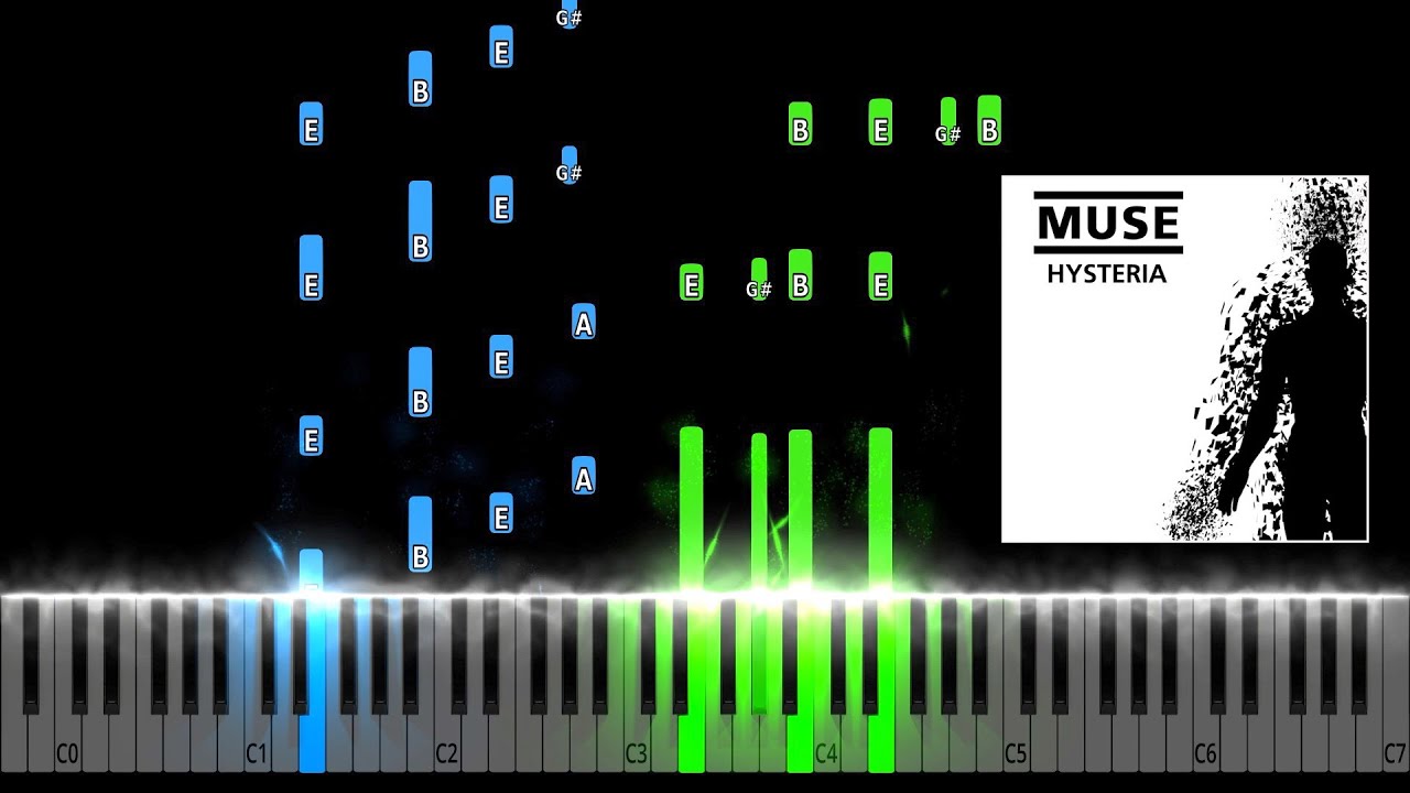 Muse - Hysteria Piano Tutorial
