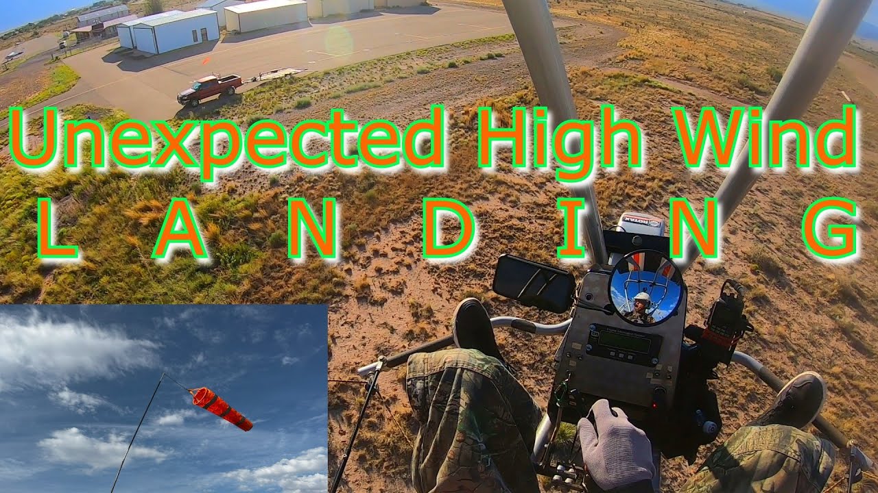 Unexpected High Wind Landing in a powered parachute