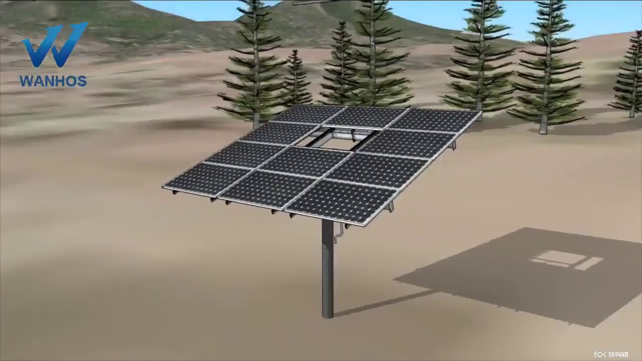 Solar Pv Ground Mounting Stand Structure Solar Panel Pole Mount Installation