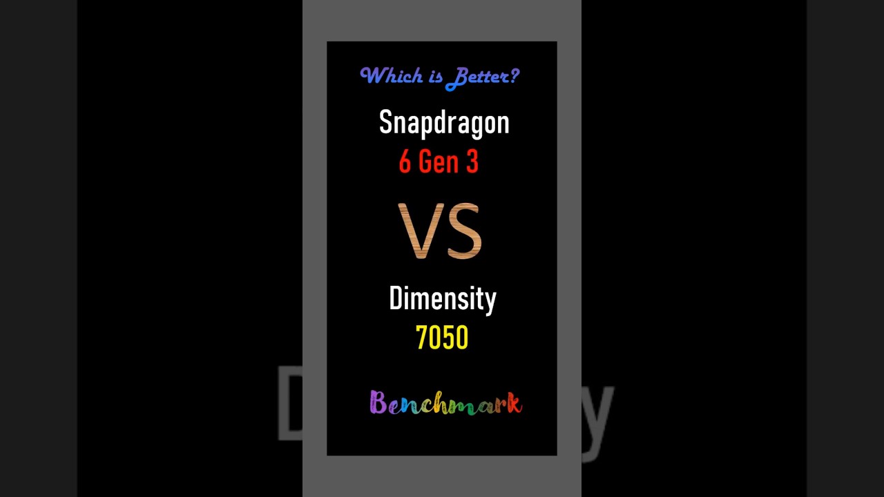 Dimensity 7050 VS Snapdragon 6 Gen 3 | Best kaun? | Snapdragon 6 Gen 3 VS Dimensity 7050 | Shorts