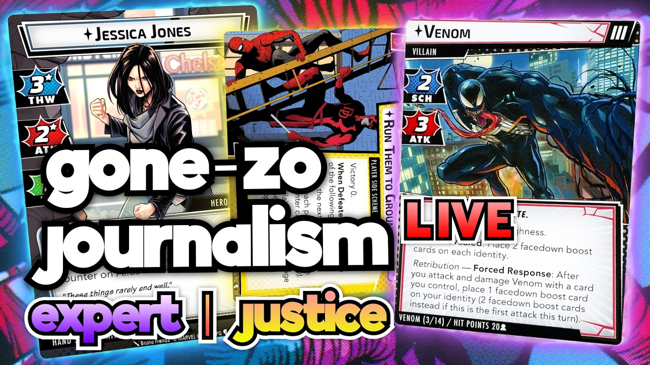 Gone-zo Journalism - Jessica Jones Justice vs. Sinister Motives - Gameplay - Marvel Champions
