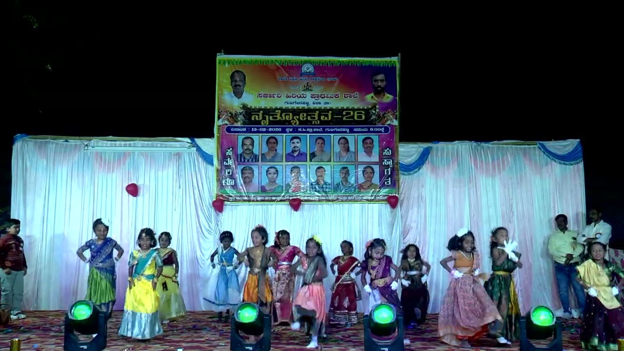 NRUTHYOTSAVA-26 GHPS GULIGENAHALLI, Aha jumthaka jum.1st std