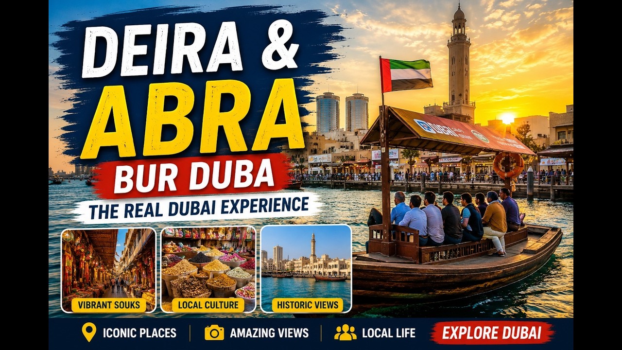 Deira & Bur Dubai Abra Ride | Explore Old Dubai, Souks & Hidden Gems 🇦🇪 #nightlifedubai #burdubai