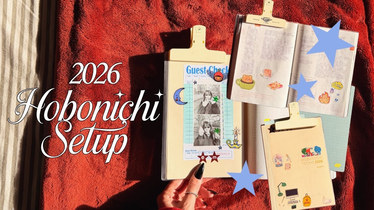 Моя организация ежедневника Hobonichi на 2026 год ☕️ и новые канцелярские принадлежности