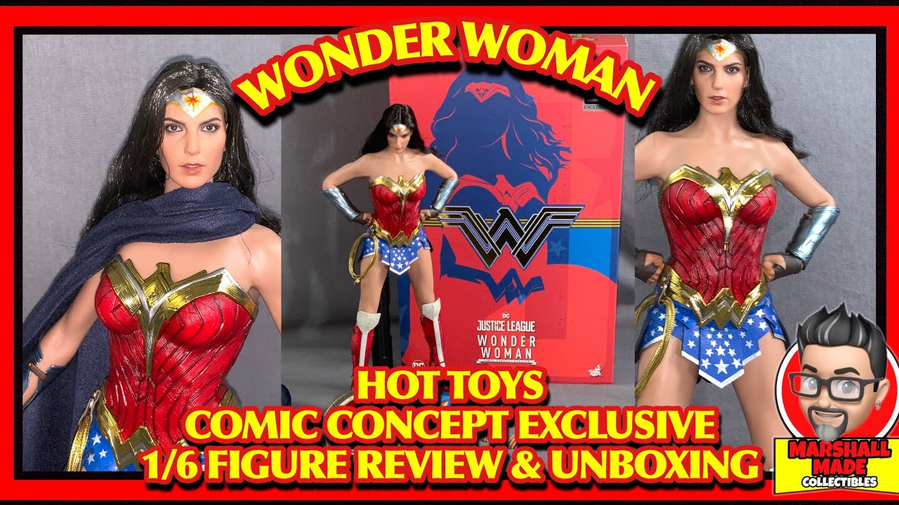 4K Hot Toys MMS506 Wonder Woman Comic Concept Exclusive 1/6 Scale Figure Review and Unboxing