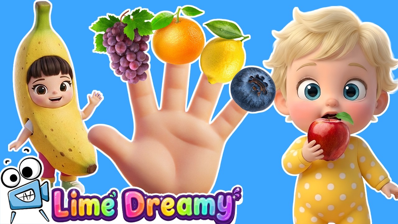 Ten Fruit Finger Family & + More Nursery Rhymes & Learning Songs for Toddlers | Lime Dreamy