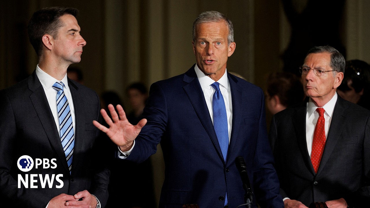WATCH LIVE: Senate GOP leaders hold news conference as Trump weighs dropping weaponization fund