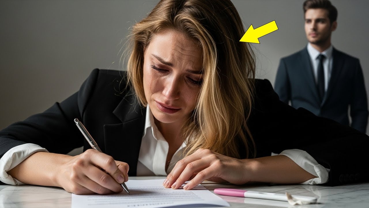 “In tears, she signed the divorce papers, tore up the pregnancy test, and left. Six years later.