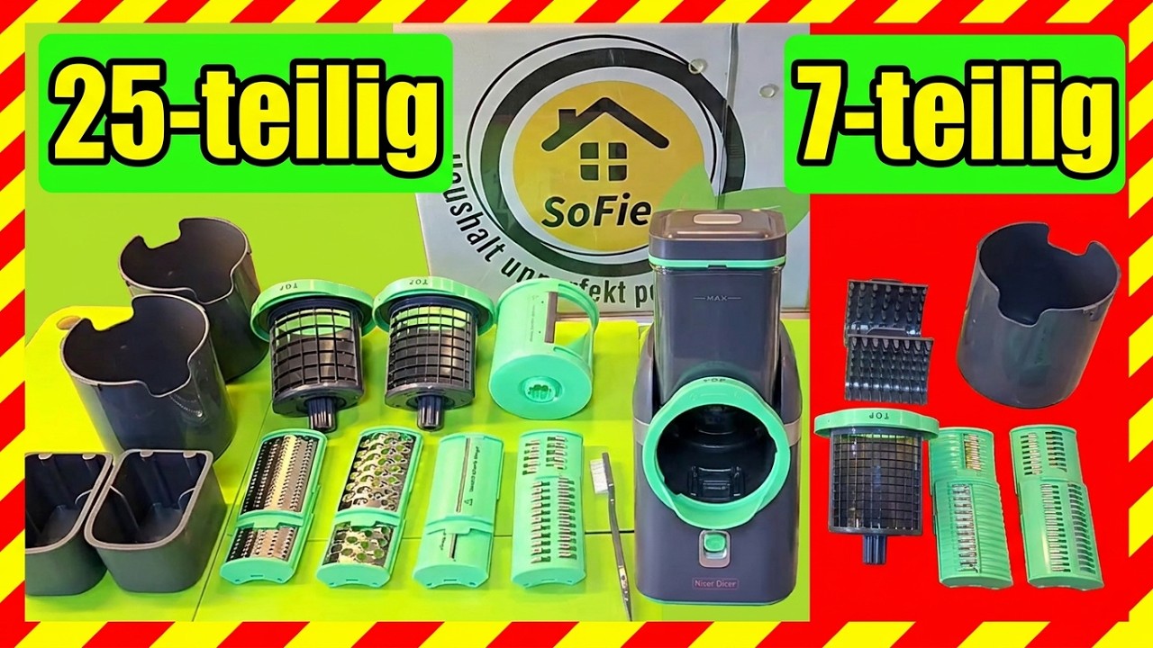 Der ULTIMATIVE Vergleich: Was fehlt im 25-teiligen Nicer Dicer Electro wirklich?